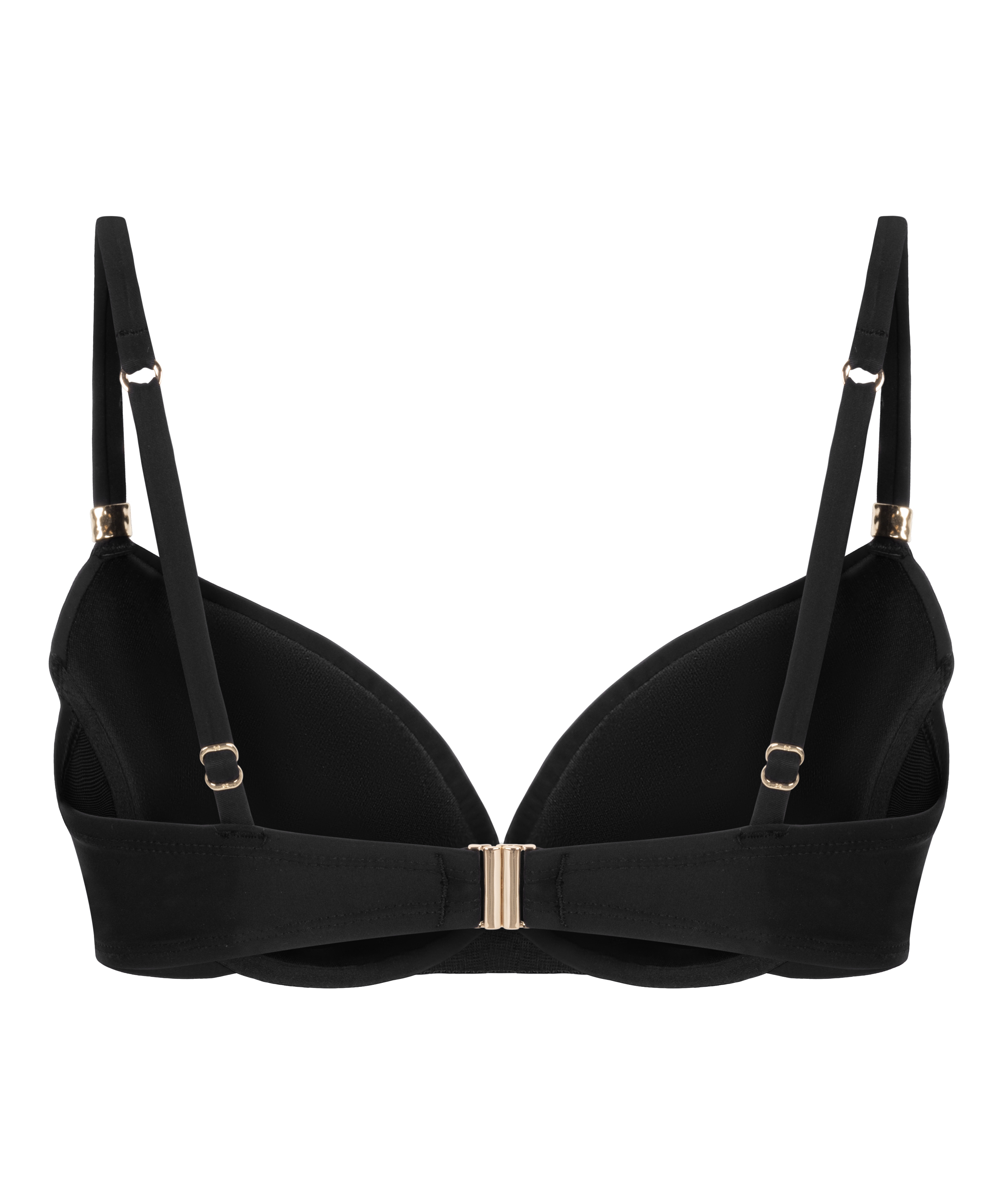 Luksus B&oslash;jle Bikini Top med Polstring, Sort, main