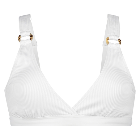 Duran bikini crop top, Hvid