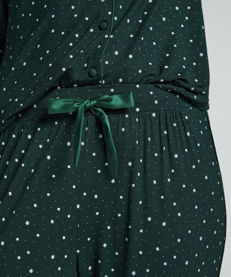 Pyjamasbukser Jersey, Grøn