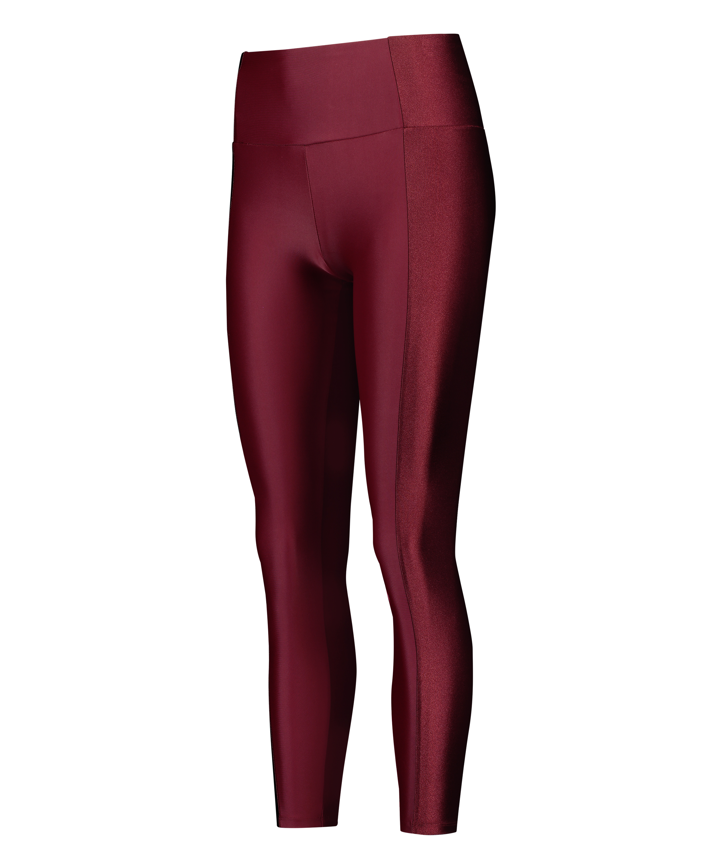 HKMX High waisted sportsleggings Shine On, R&oslash;d, main