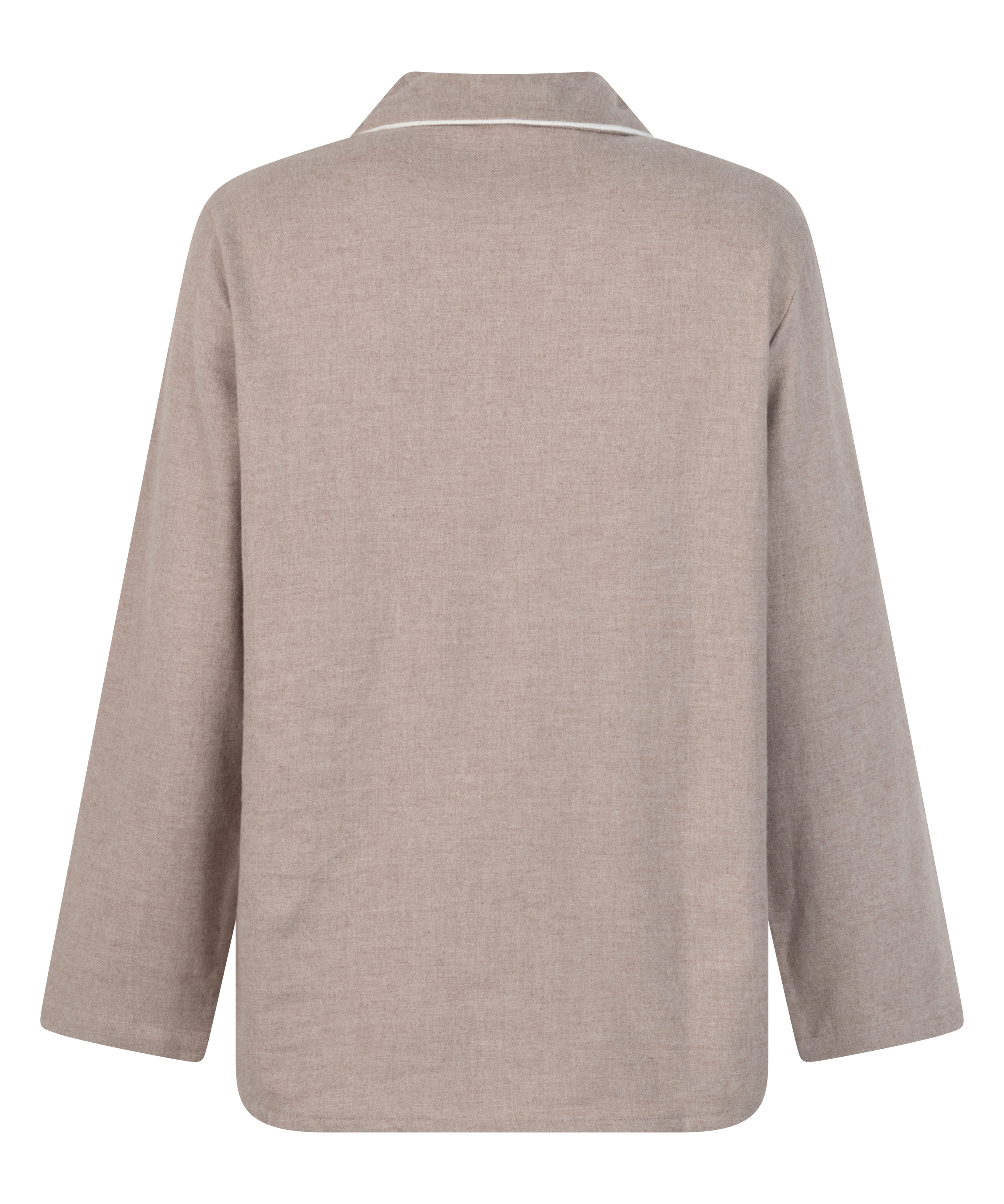 Pyjamastop Flonel Essentials, Beige, main