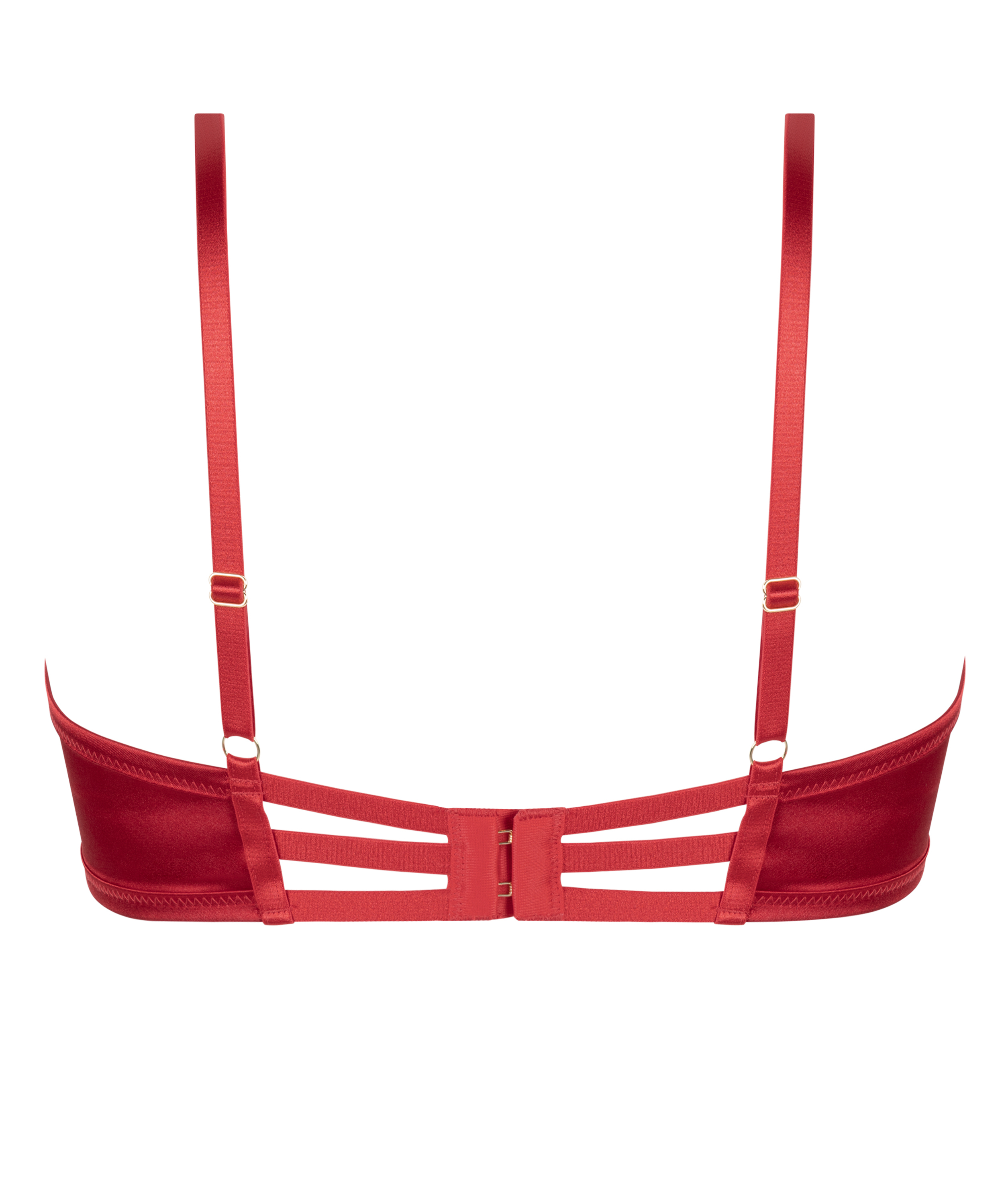 Vienna ikke-formstøbt bøjle-bh, Rød, main