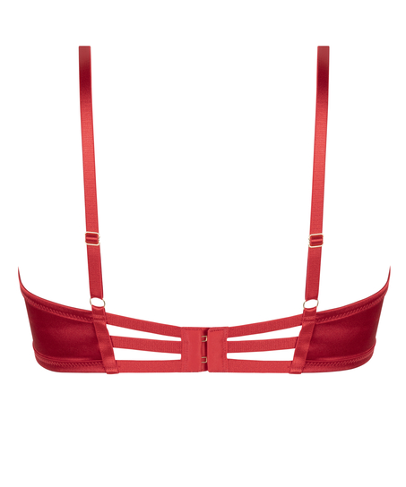 Vienna ikke-formstøbt bøjle-bh, Rød