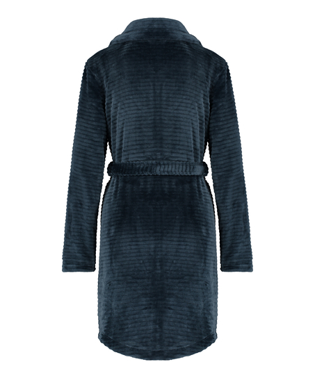 Badekåbe Zip Fleece, Blå