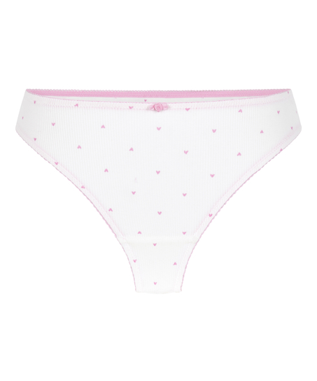 Renee Rib g-streng, Hvid