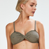 Bandeau-bikinitop Fango, Brun