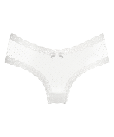 Brasiliansk trusse V-shape Mesh, Hvid