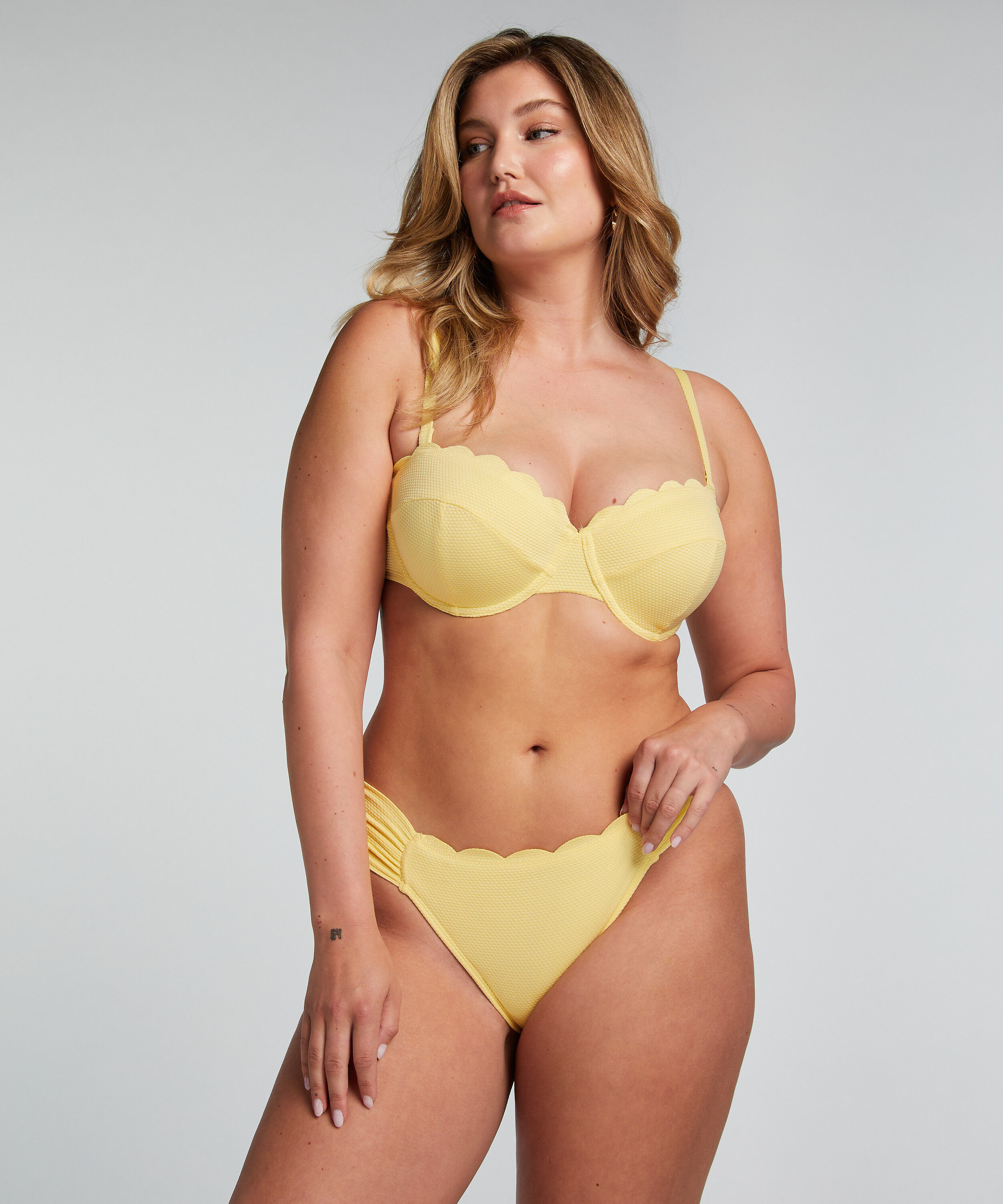 Rio Bikinitrusse Scallop, Gul