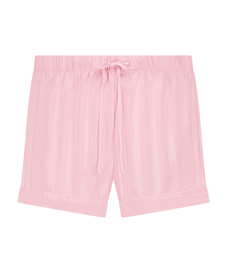Pyjamasshorts Satin, Lyserød