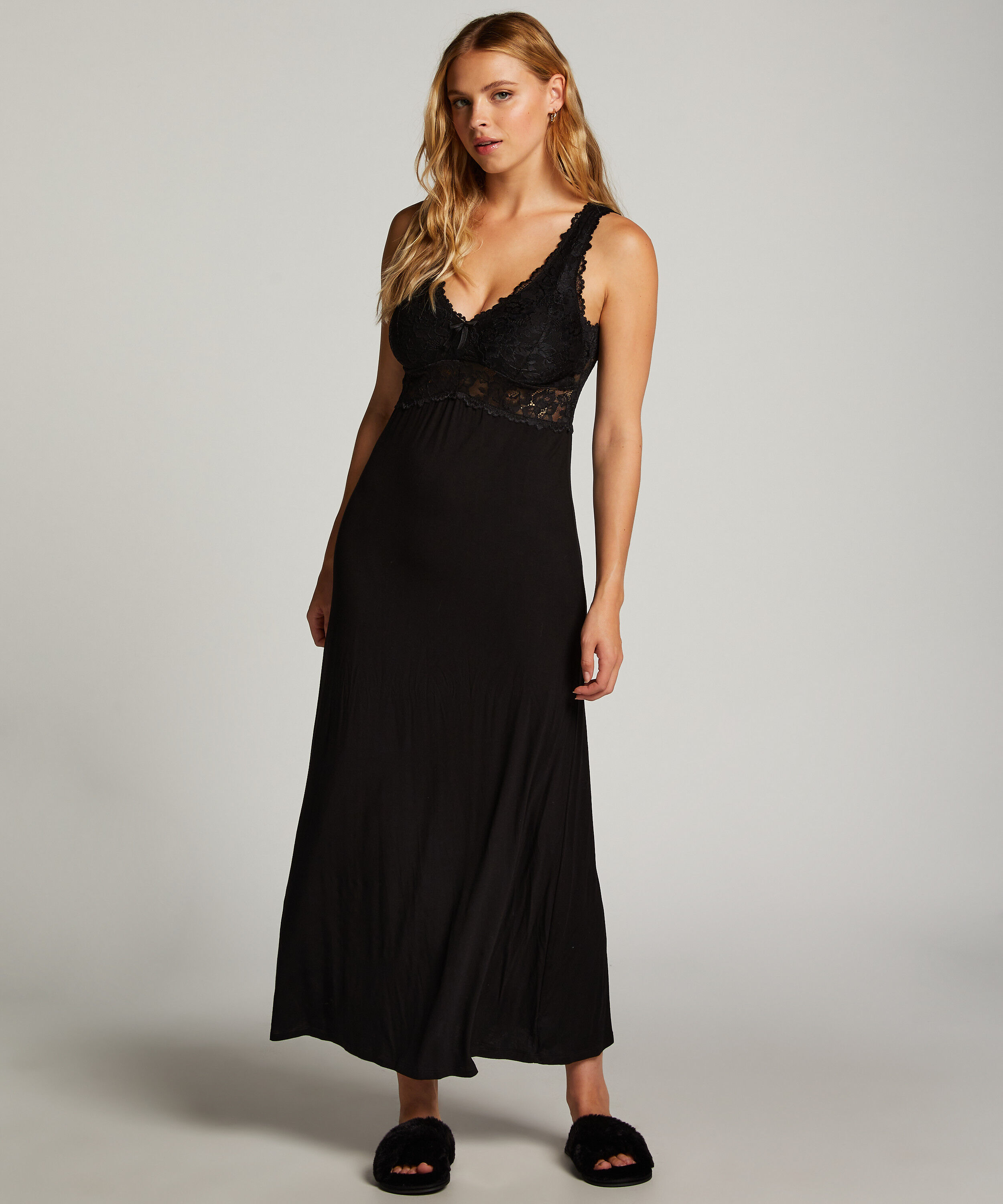 Natkjole Nora Lace Long