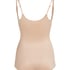 Opstrammende body i scuba-stof, Beige