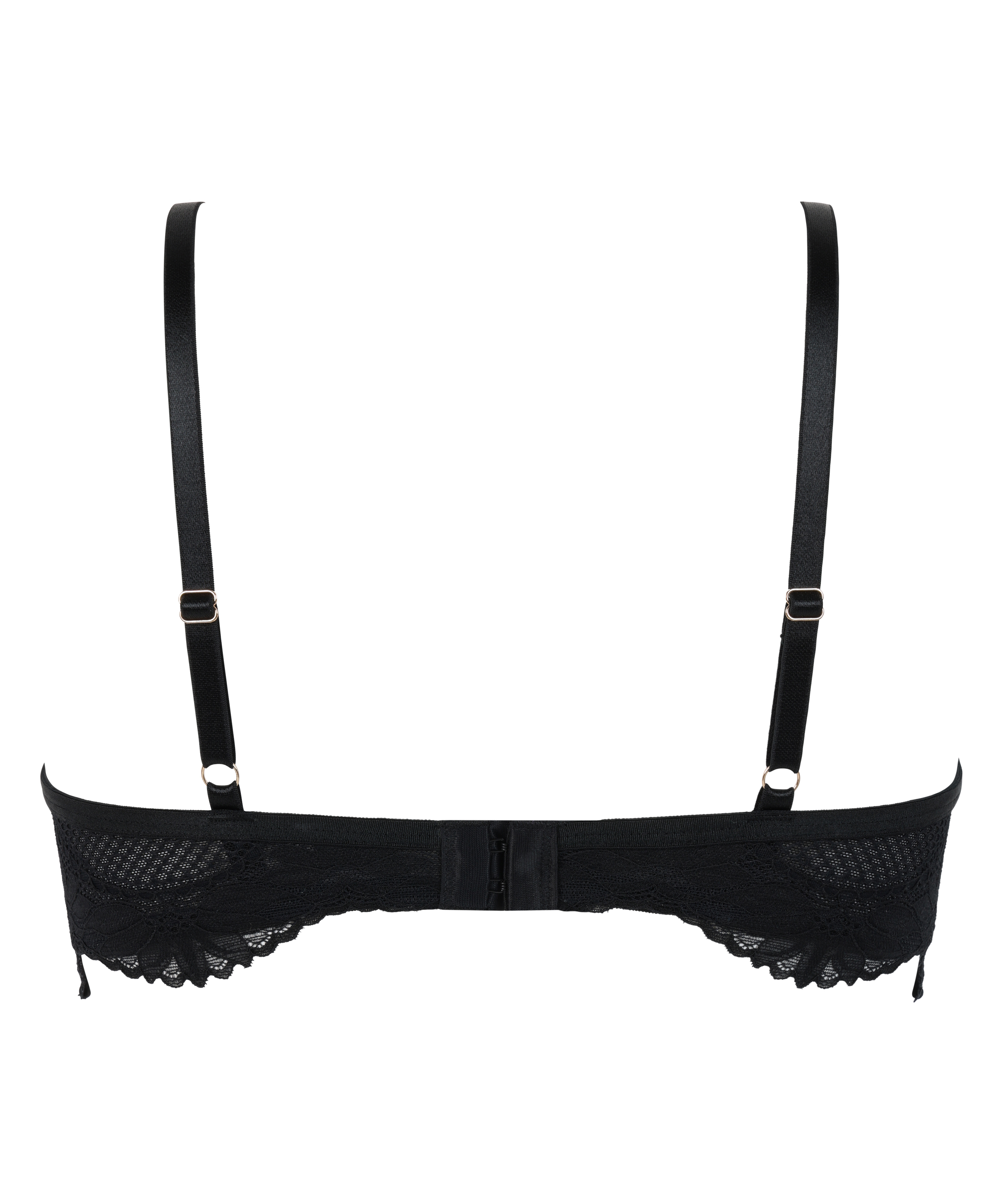 Formstøbt halvskåls-bøjle-bh Belladonna, Sort, main