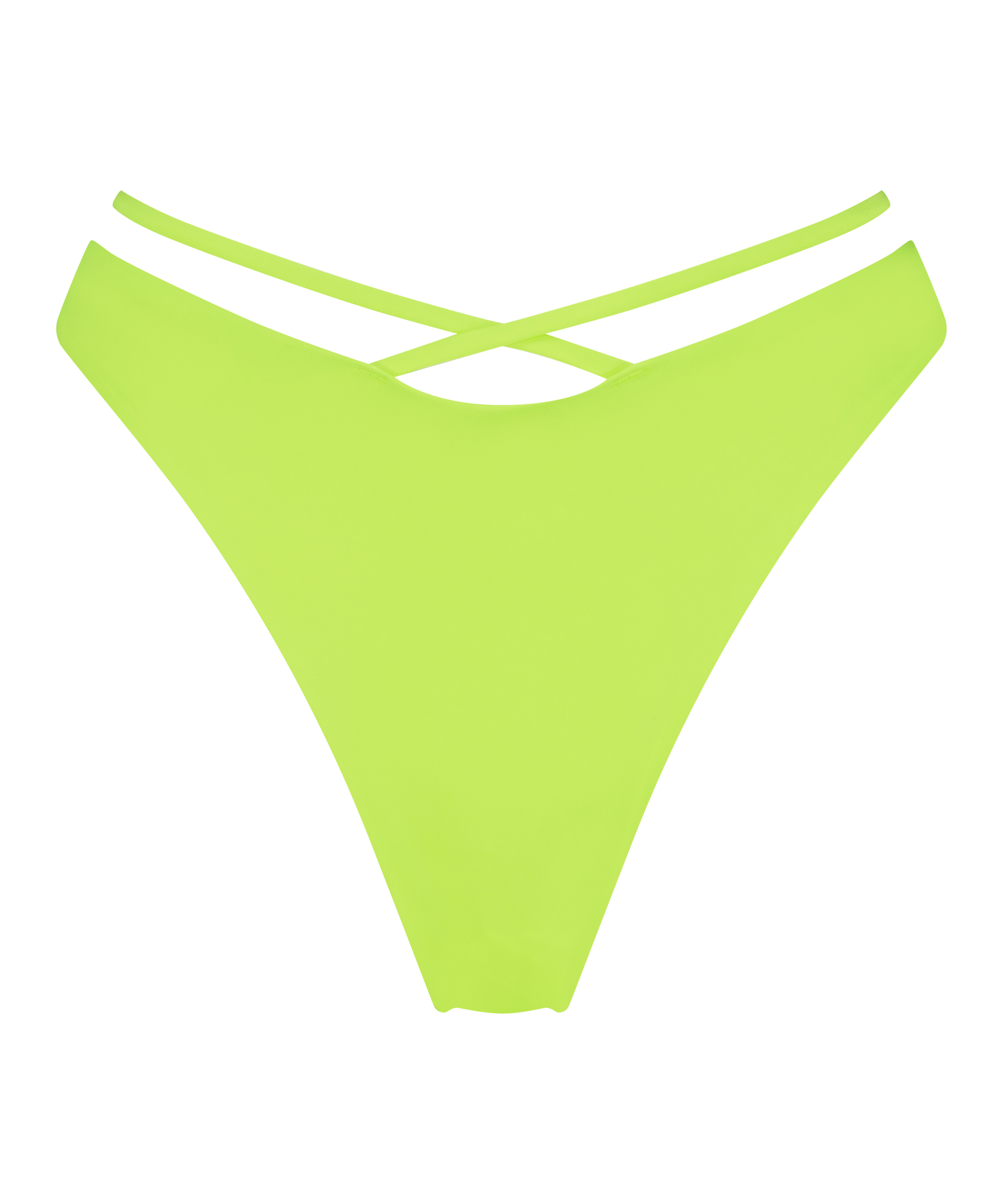 H&oslash;jt udsk&aring;ret bikinitrusse Glow, gul, main