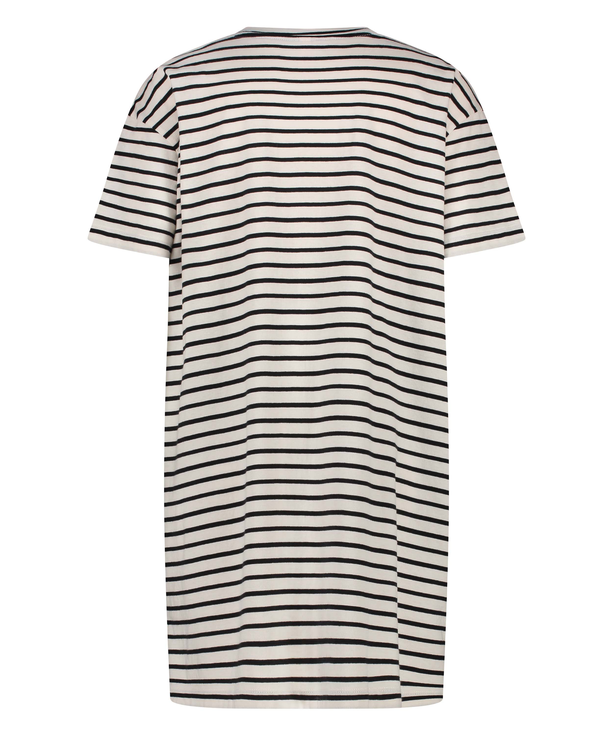 Natskjorte rund hals, Sort, main