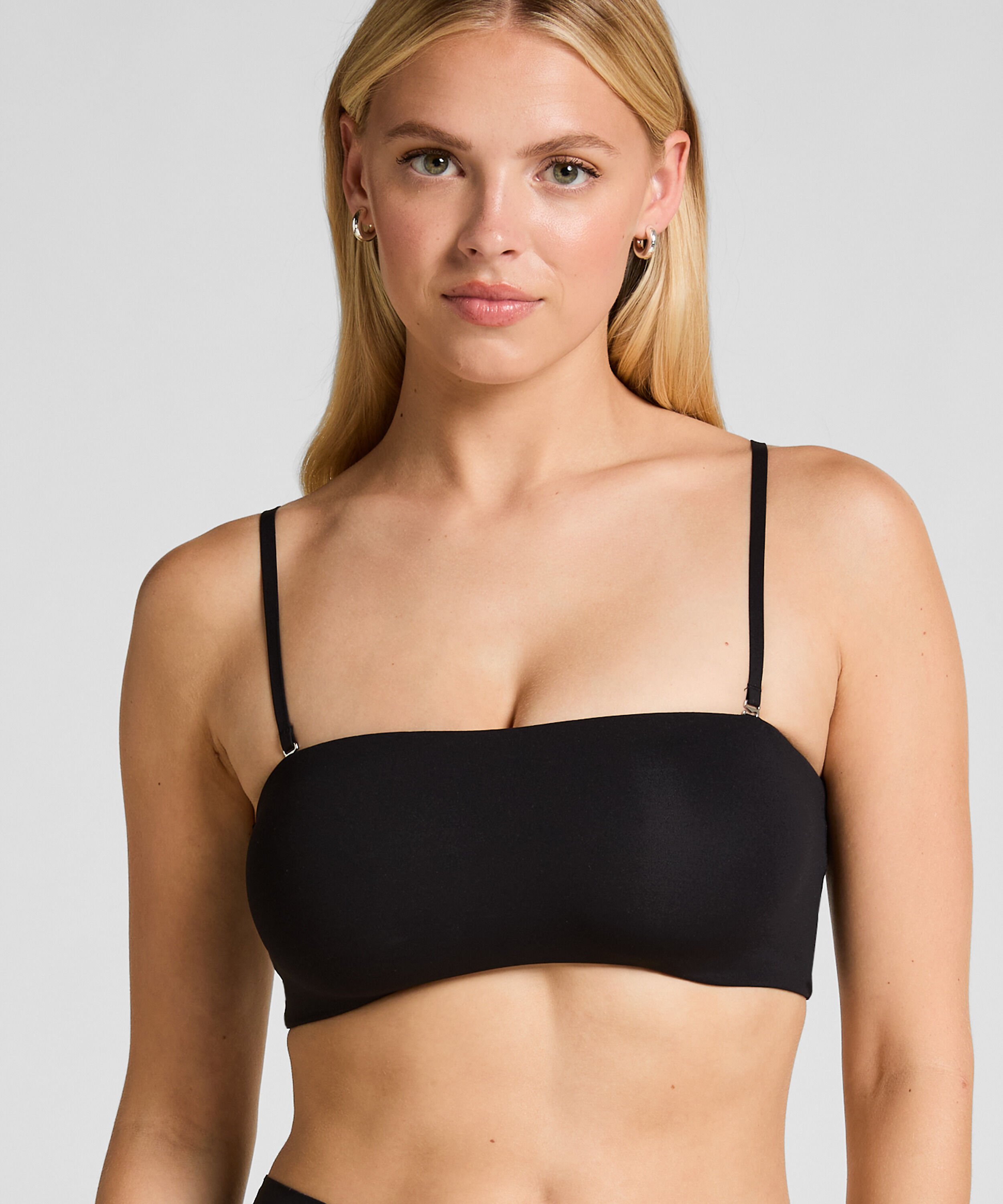 Bandeau Bralette Smooth, Sort