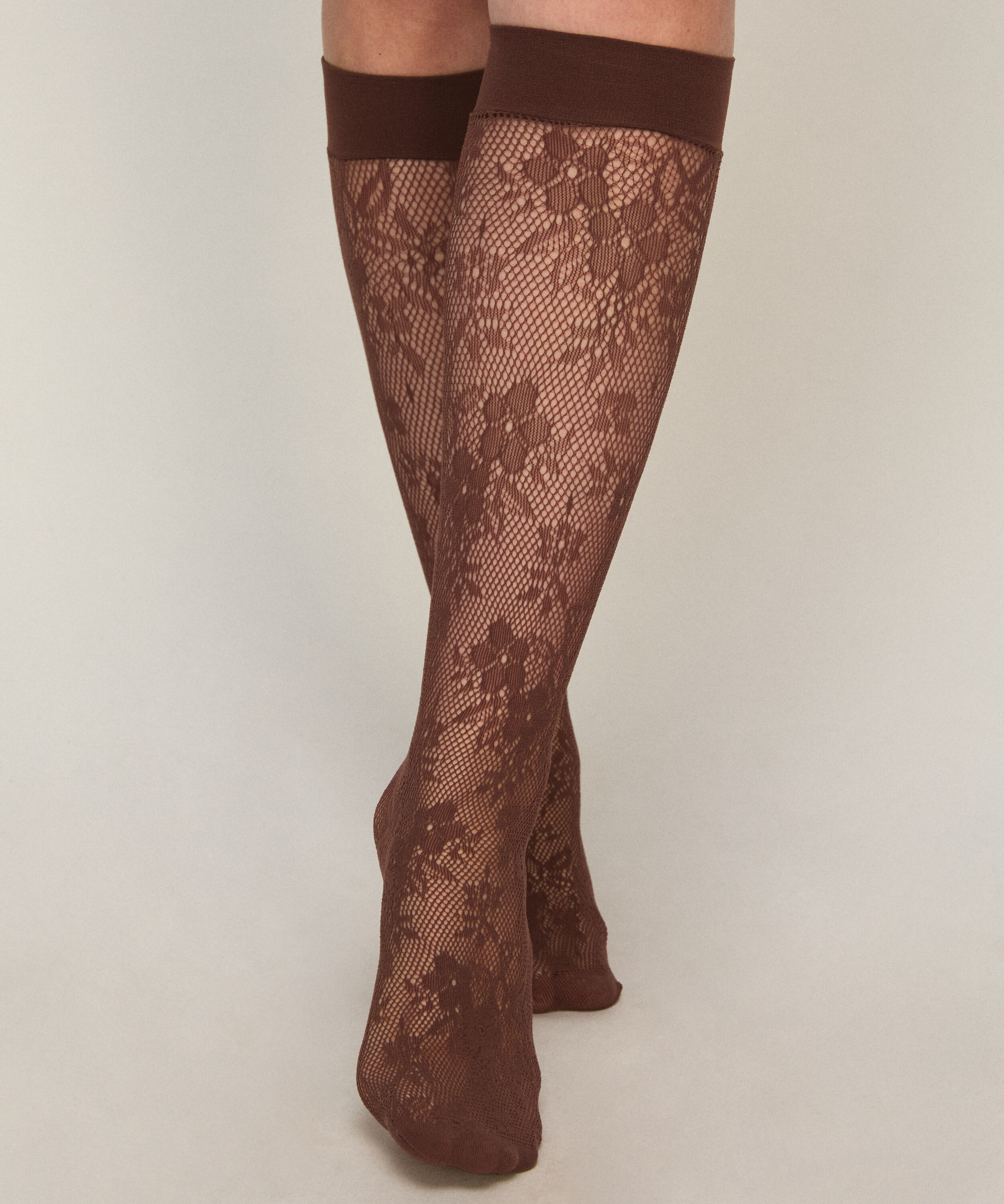 Gennemsigtige Sokker Blonder Fishnet