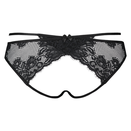 Jenny Open Back brasiliansk trusse, Sort