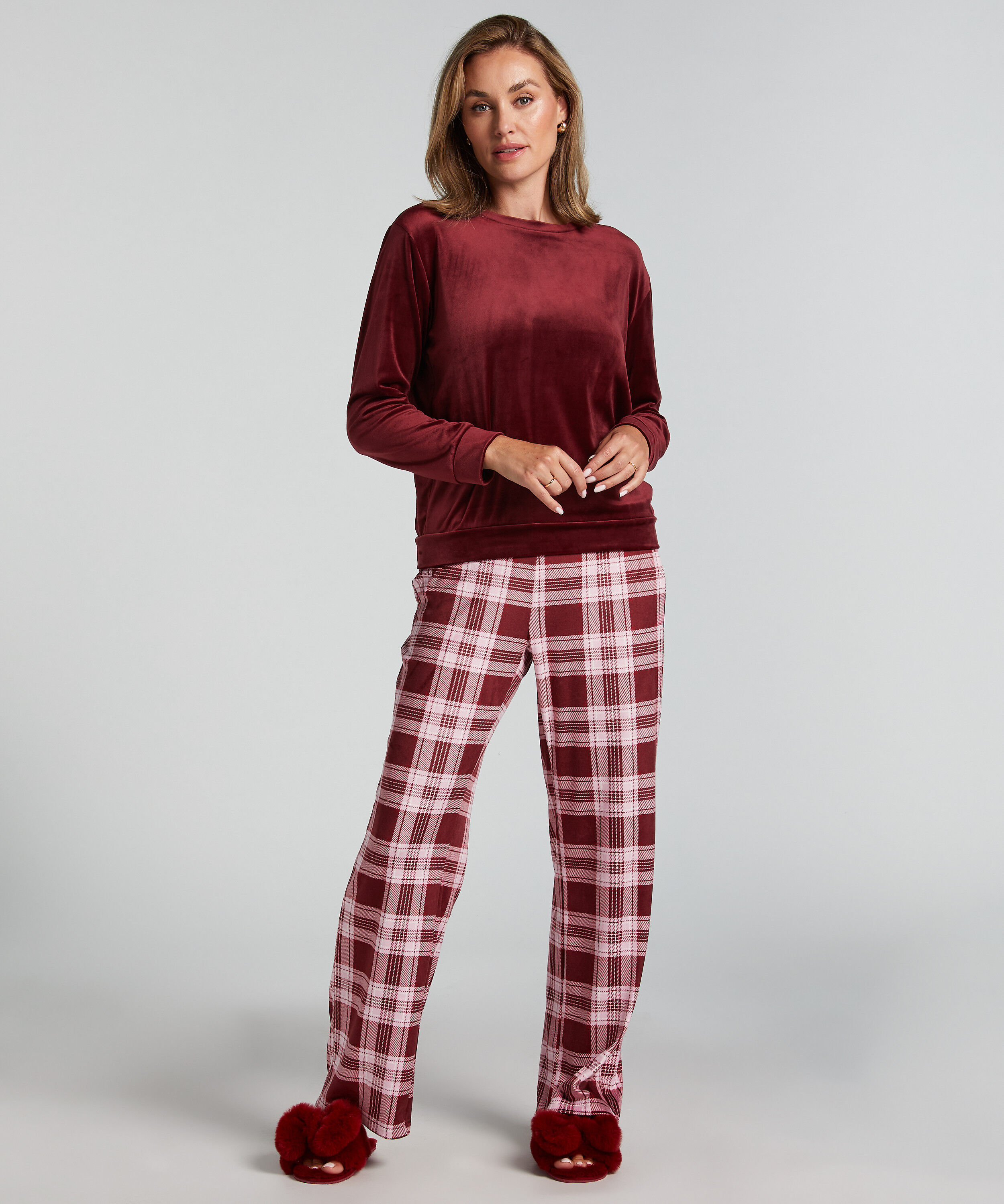 Pyjamassæt Velours, Lilla
