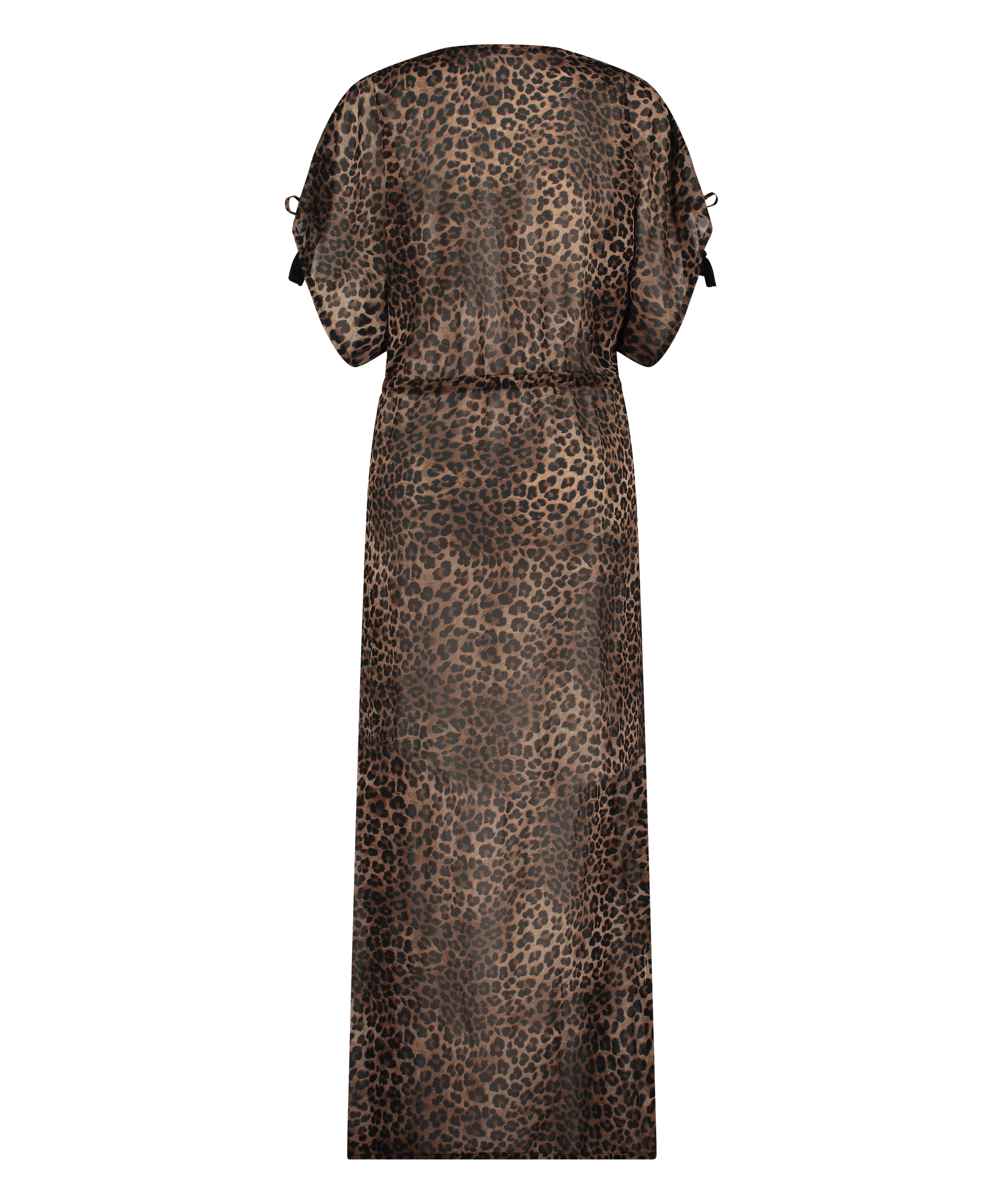 Sheer Kimono, Brun, main