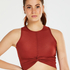 HKMX Sport cropped tank top Twisted Rib, Rød