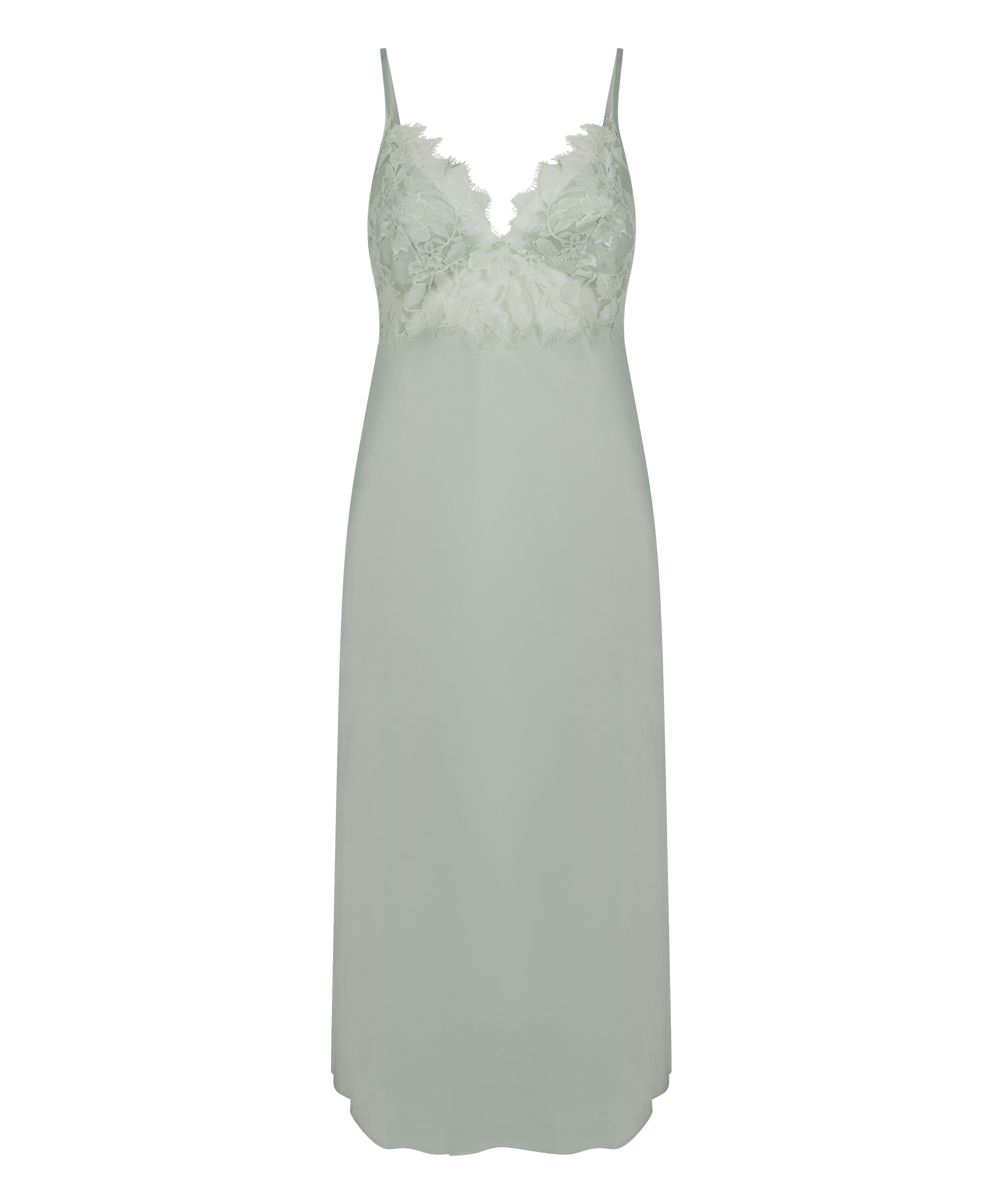 Malou Satin Natskjole, Gr&oslash;n, main