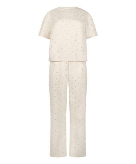 Pyjamass&aelig;t, Hvid