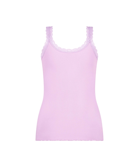 Singlet Rib Lace, Lilla