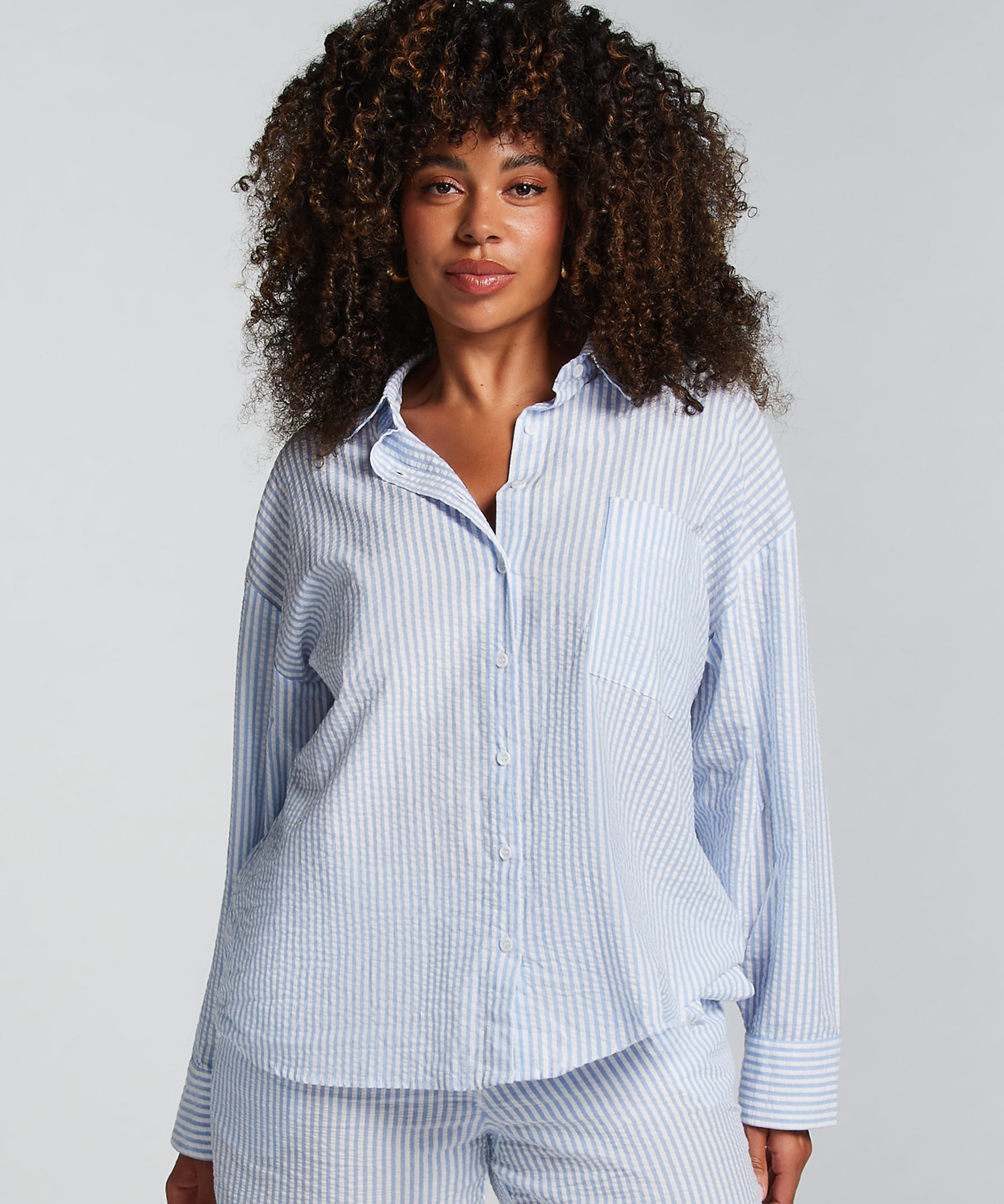 Pyjamastop, Blå, main