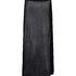 Hæklet midi-nederdel, sort