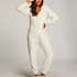Onesie Fleece, hvid