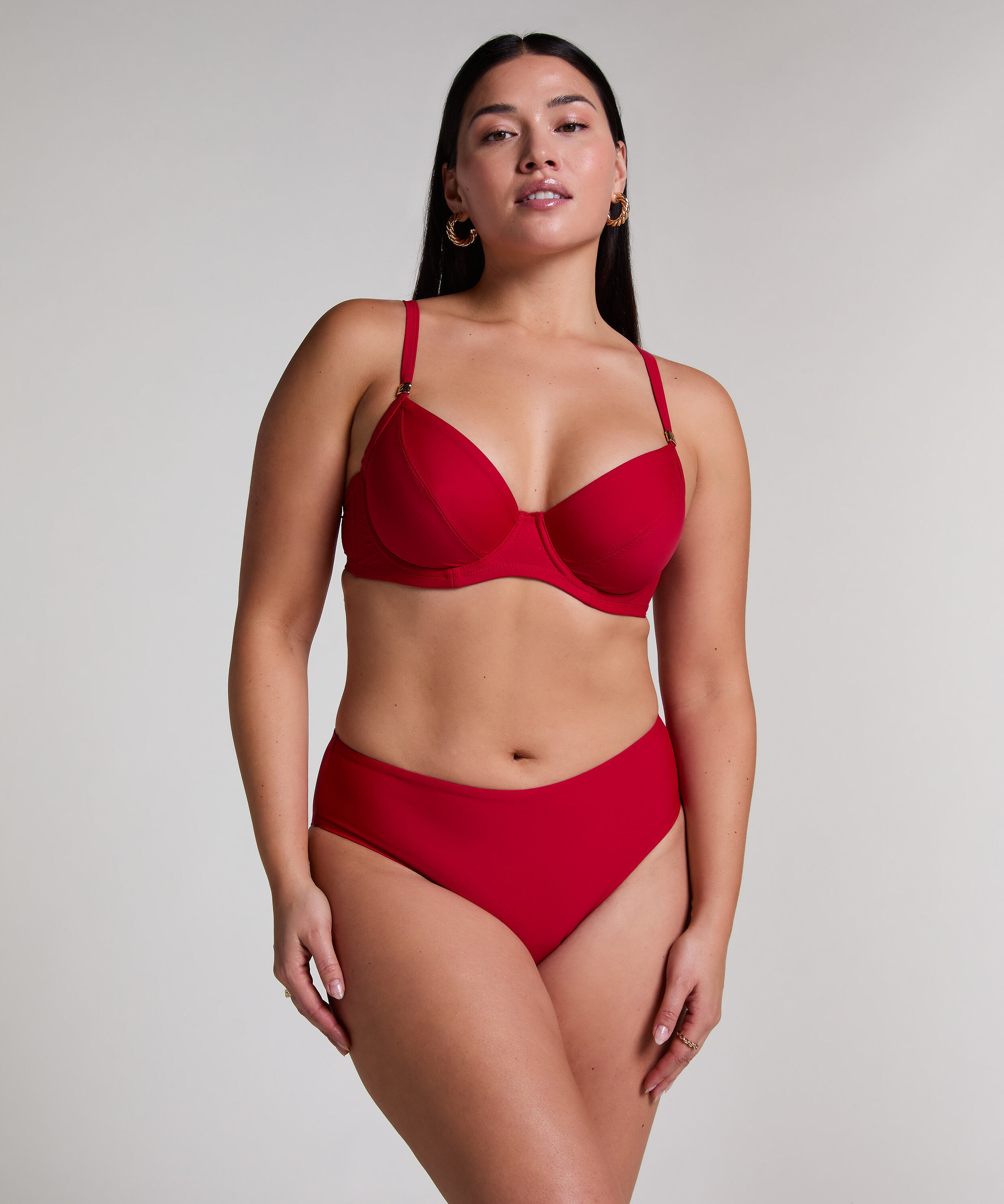 Luna rio midi bikinitrusser, Rød
