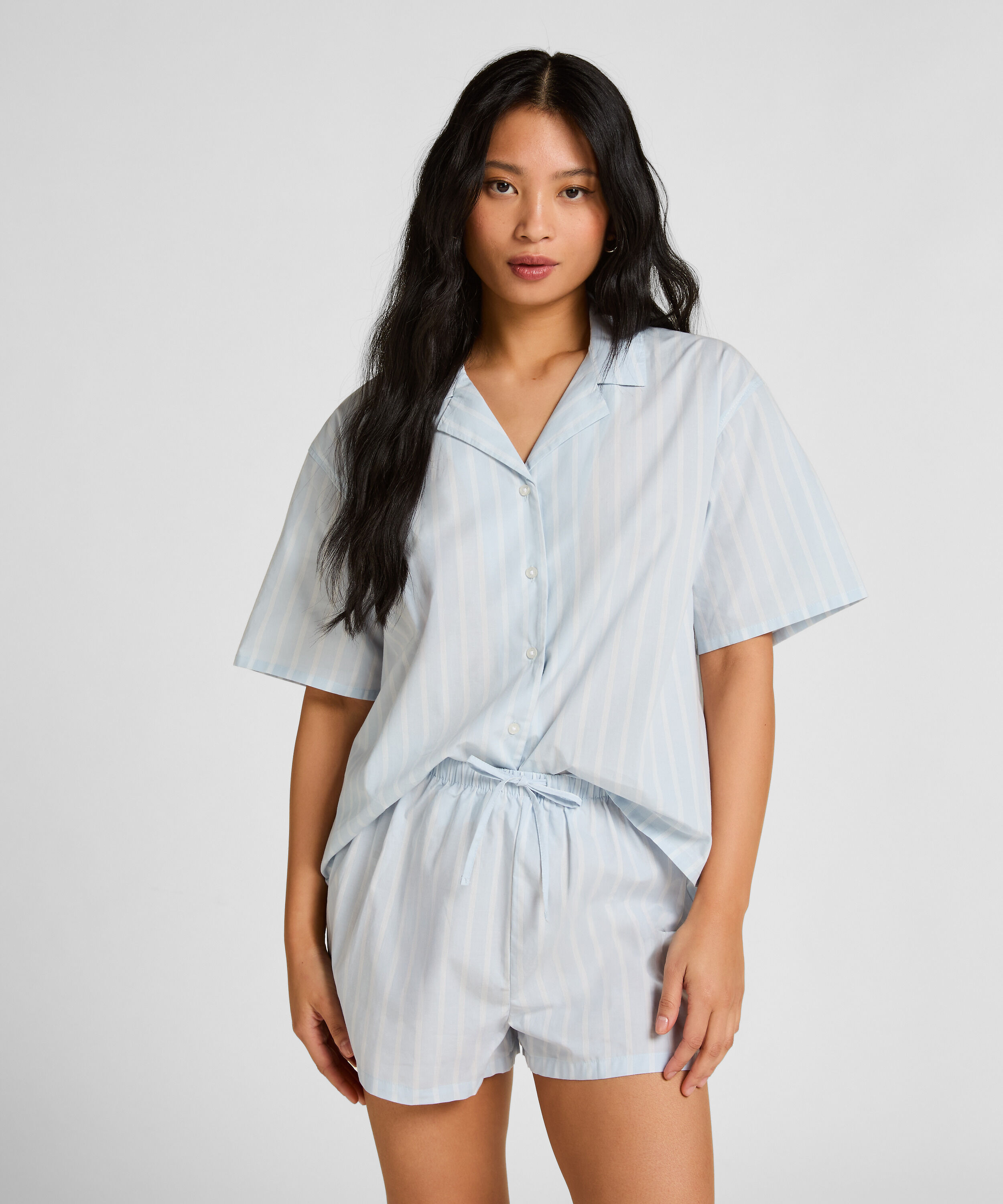 Stribet Bomuldsjakke