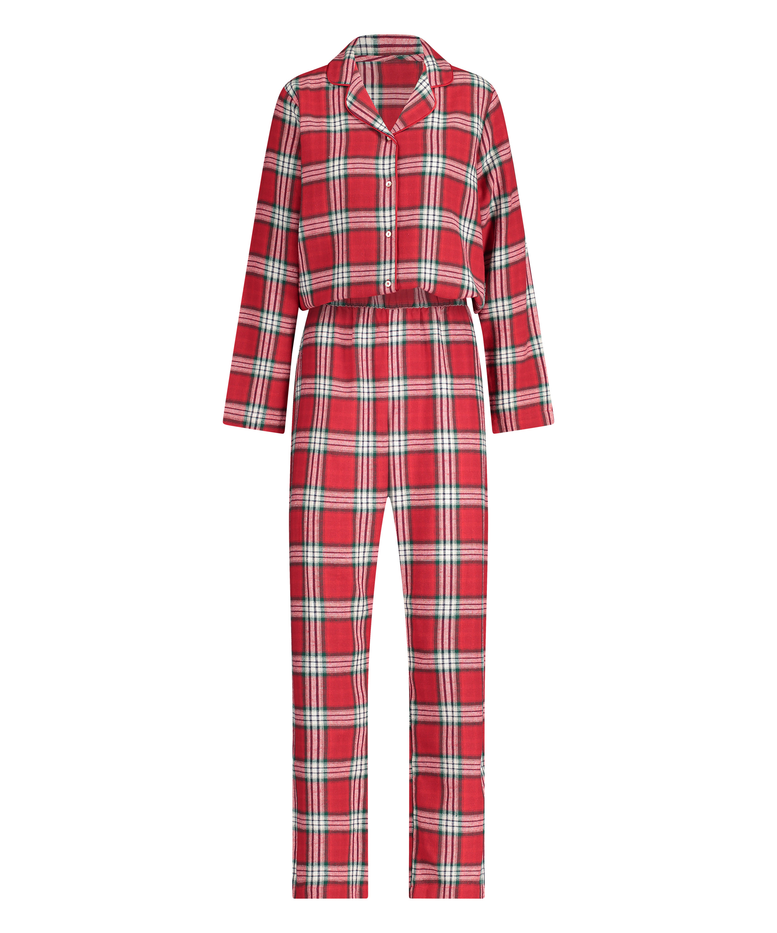 Pyjamas s&aelig;t Check Twill, R&oslash;d, main