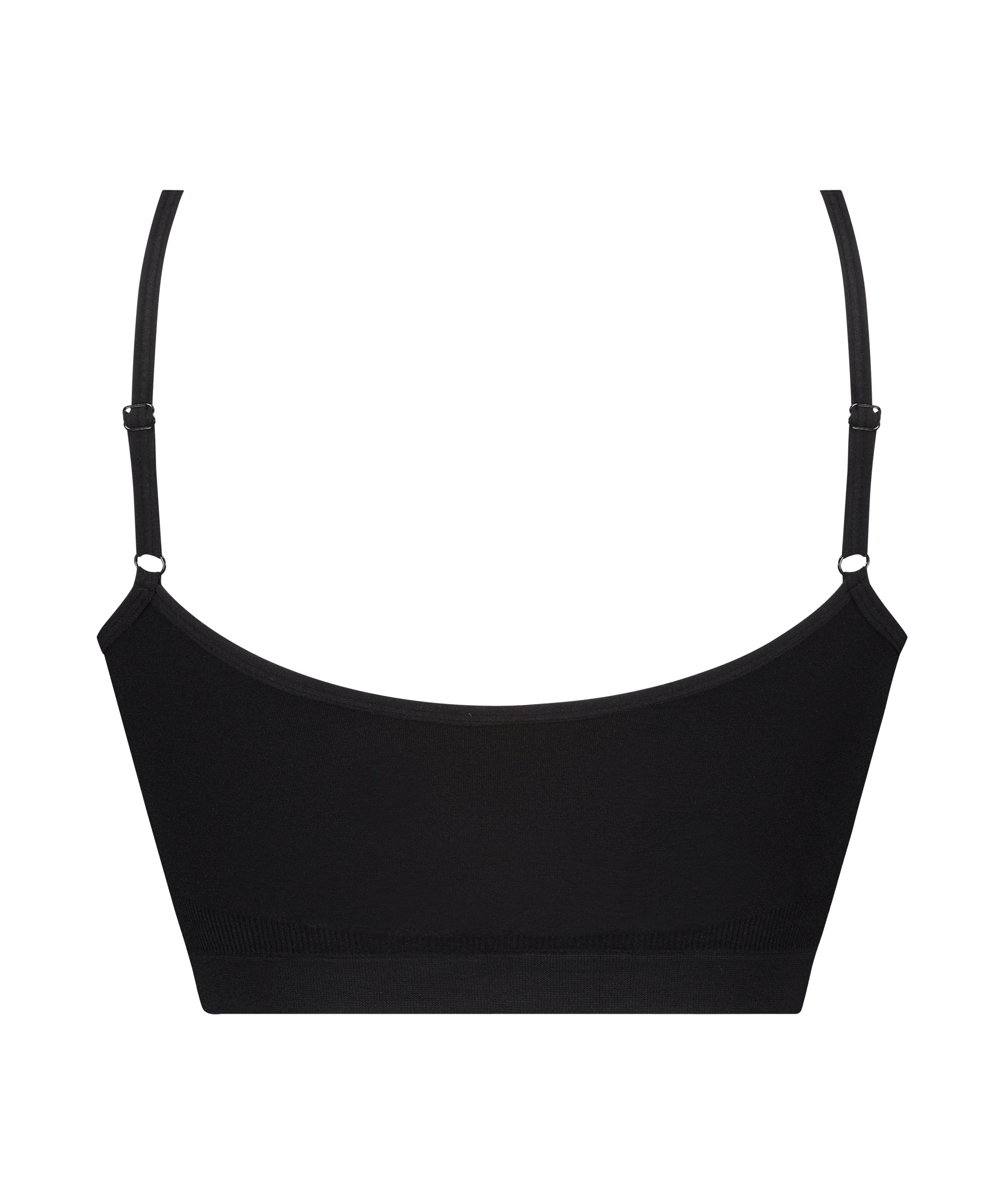 Strappy bralette, Sort, main