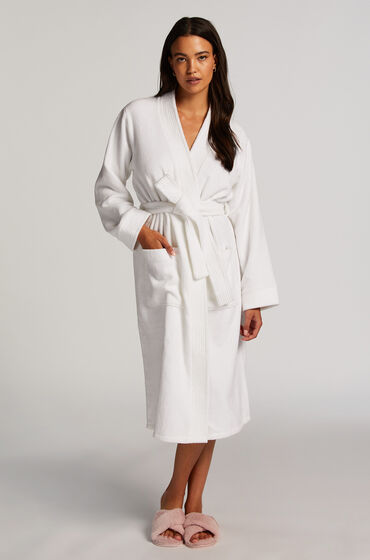 Hunkemöller Frottébadekåbe hvid