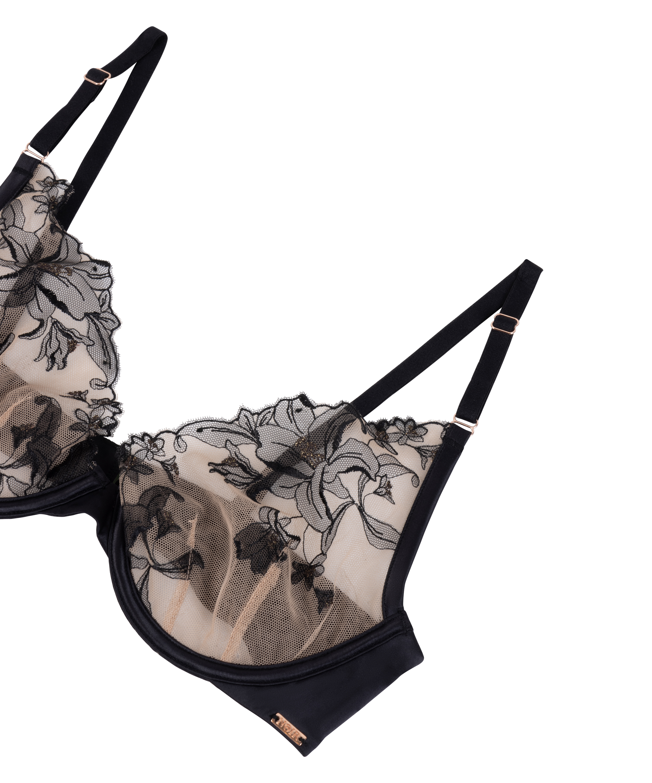 Ikke-formst&oslash;bt b&oslash;jle-bh Anouk, Sort, main