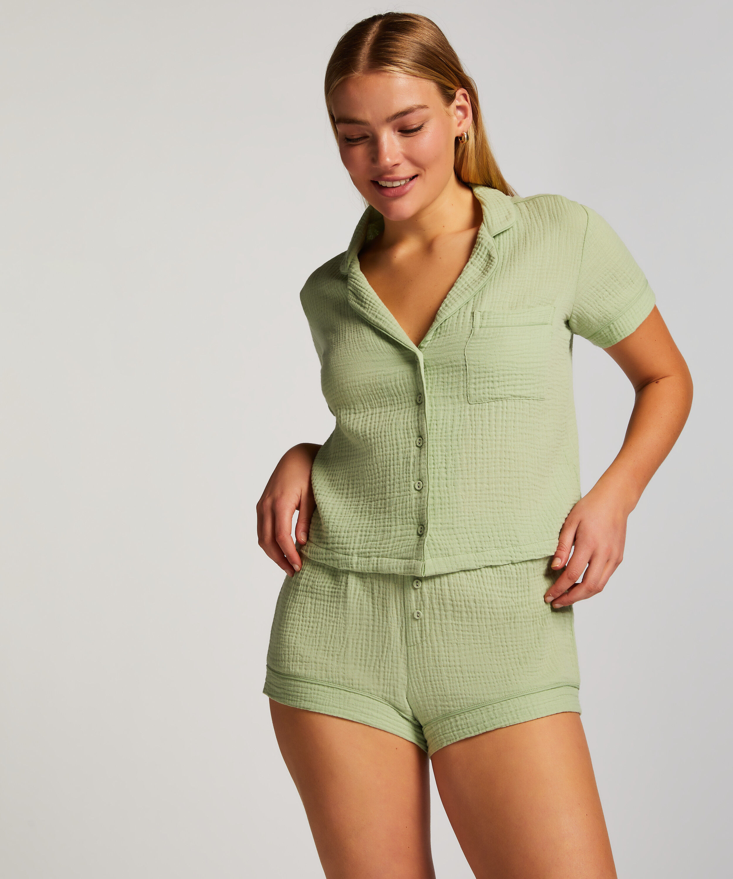 Shorts Cotton, Grøn