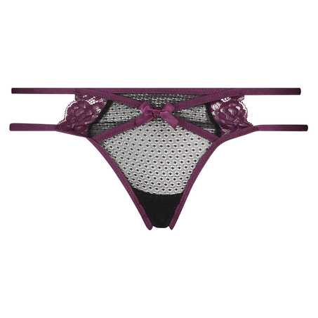 Litzy g-streng, Sort