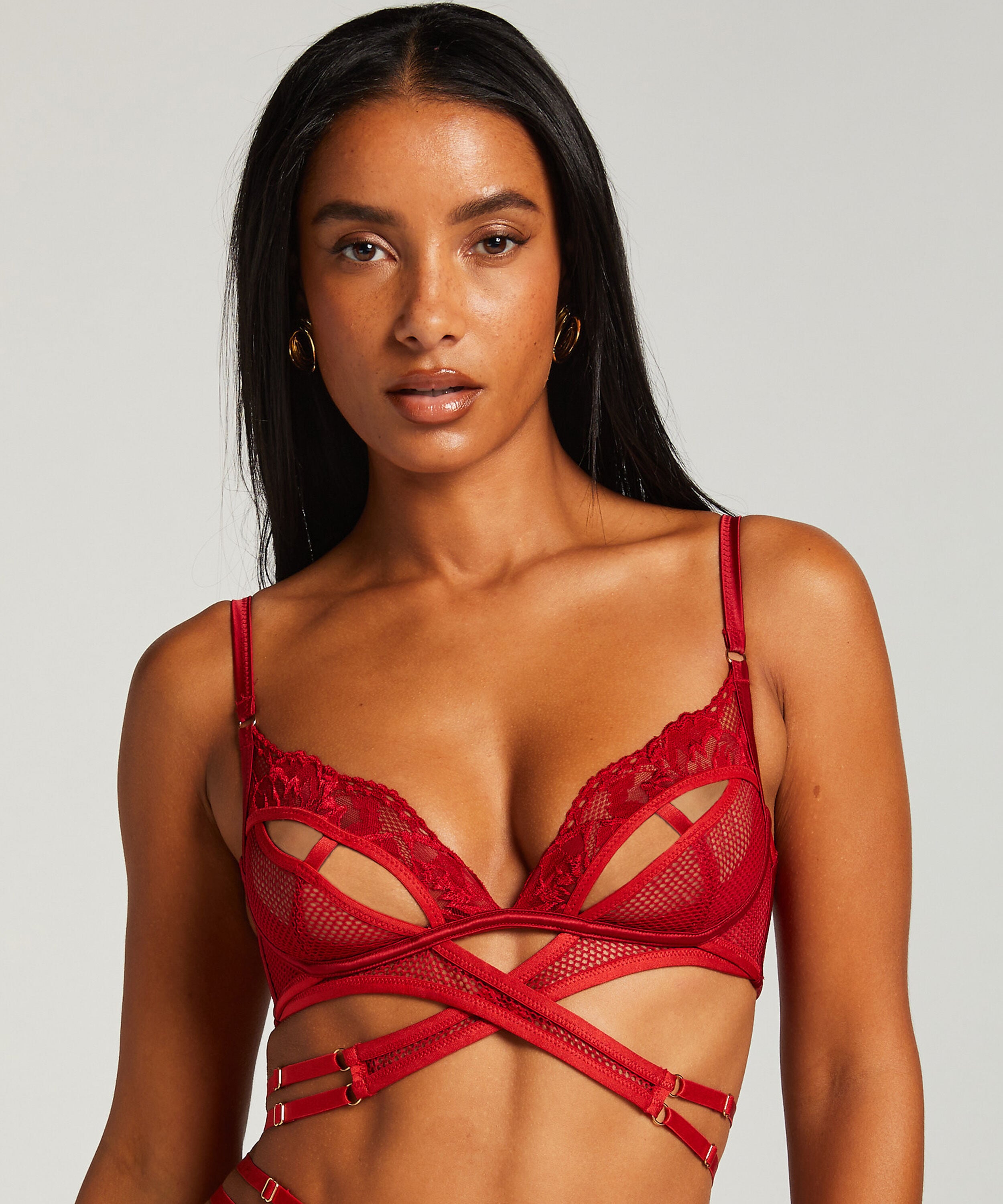 Bralette Pleasure, Rød