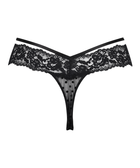 Ekstra lav g-streng Jada, sort