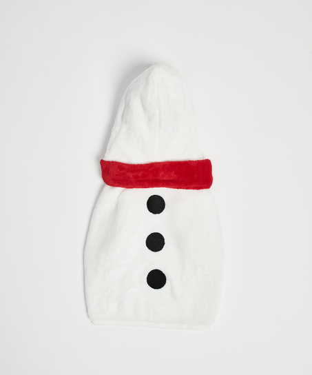 Fleece hunde-onesie, Hvid