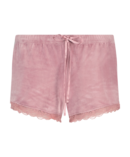 Velours Lace shorts, Lyser&oslash;d