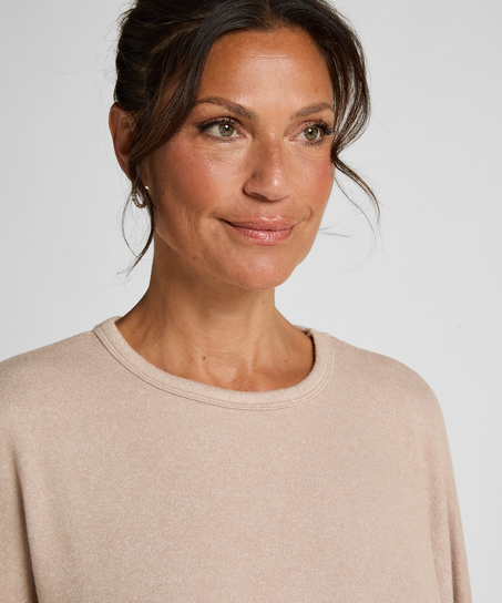 Pyjamastop Jersey, Beige