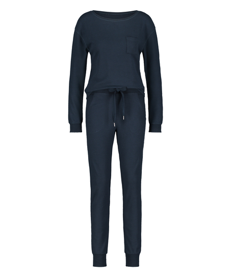 Waffle pyjamas, Blå