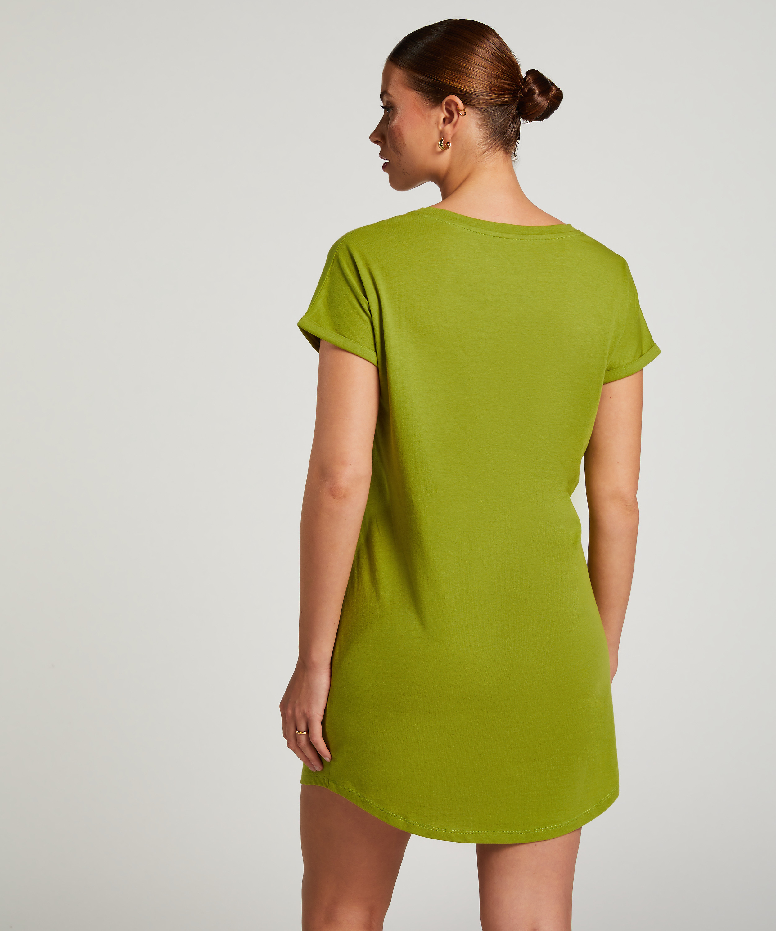 Natskjorte rund hals, Gr&oslash;n, main