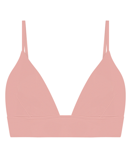 Smooth Triangle Bralette, Lyserød
