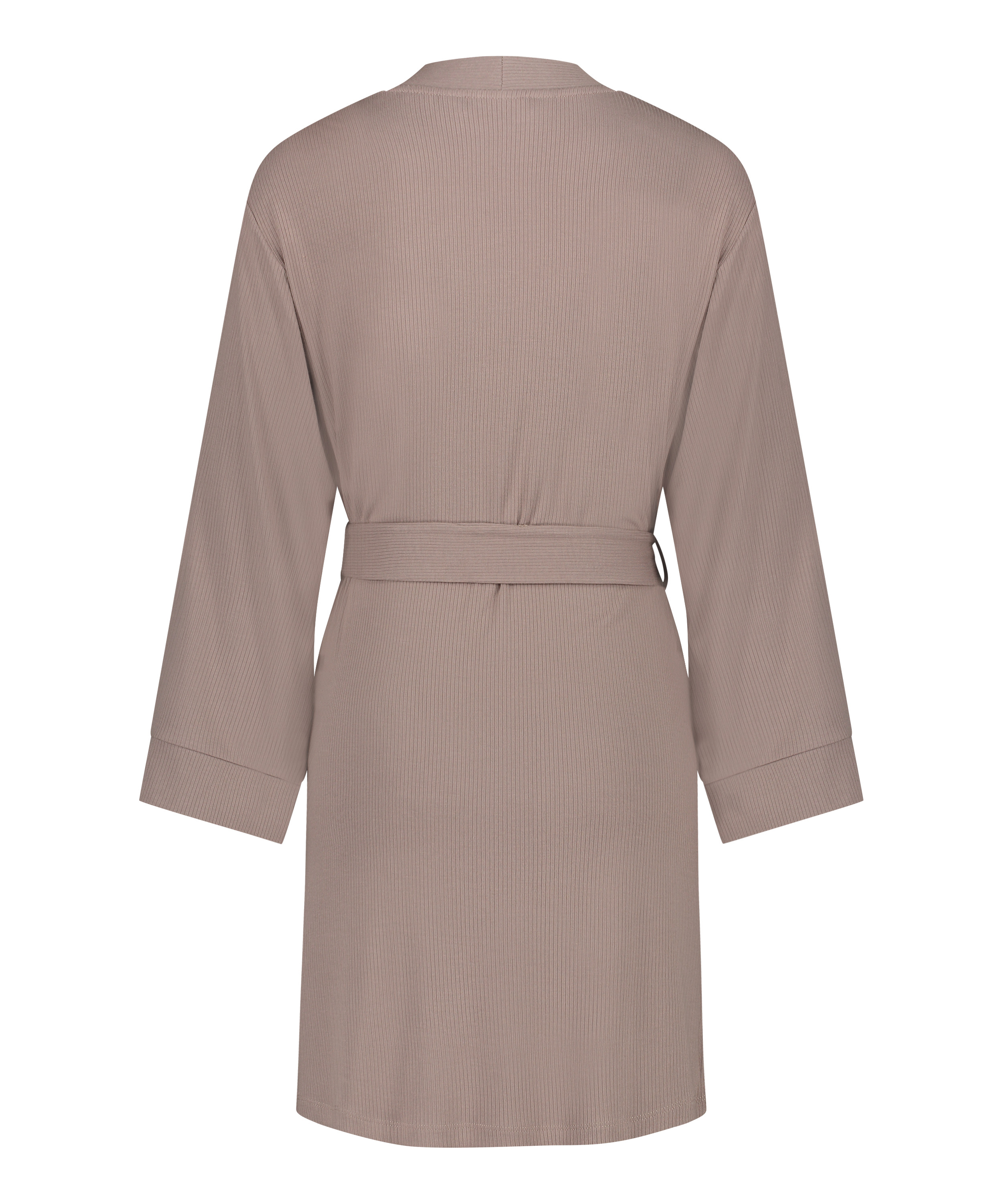 Rib Kimono, Brun, main