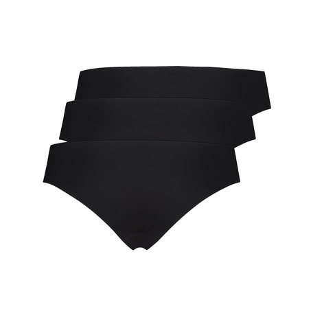 Invisible brasiliansk trusse Bomuld, Sort