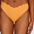 Højt udskåret bikinitrusse Scallop, Orange