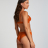 Usynlig brasiliansk trusse Lace Back, Orange